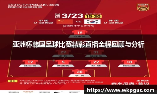 亚洲杯韩国足球比赛精彩直播全程回顾与分析