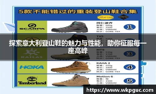 探索意大利登山鞋的魅力与性能，助你征服每一座高峰