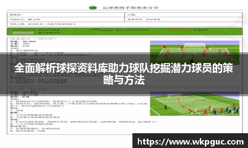全面解析球探资料库助力球队挖掘潜力球员的策略与方法